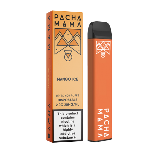 Disposable Pod "Mango Ice" Pacha Mama 600 puffs 20mg Charlie's Chalk Dust Products