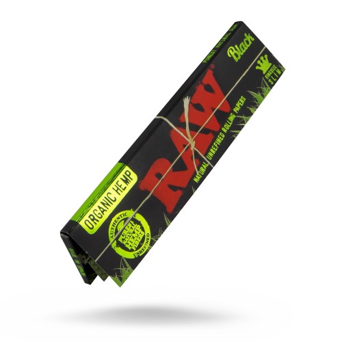 Leaf Raw Black Organic Hemp King Size Slim RAW Smoking Accessories