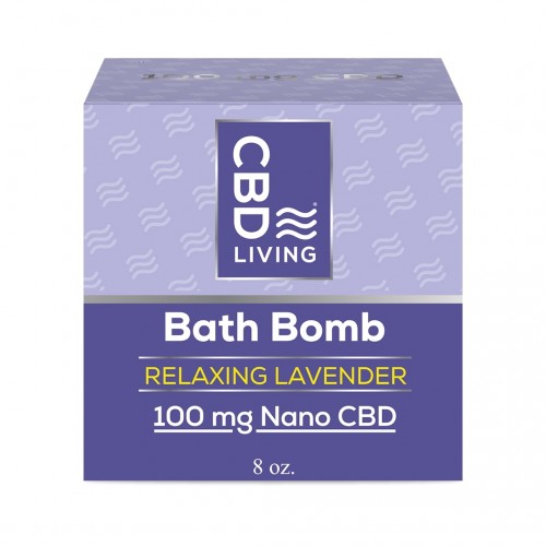 CBD Bath Bomb lavender CBD Living Products