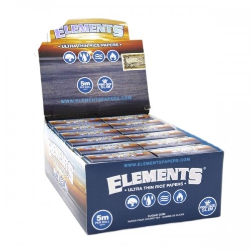 Elements Blue Rolls King Size Slim Box Elements Papers Produkte