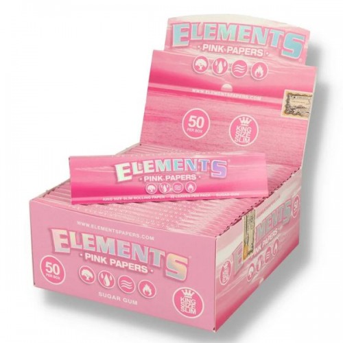 Carton de Elements King Size Papers Pink Elements Papers Produits