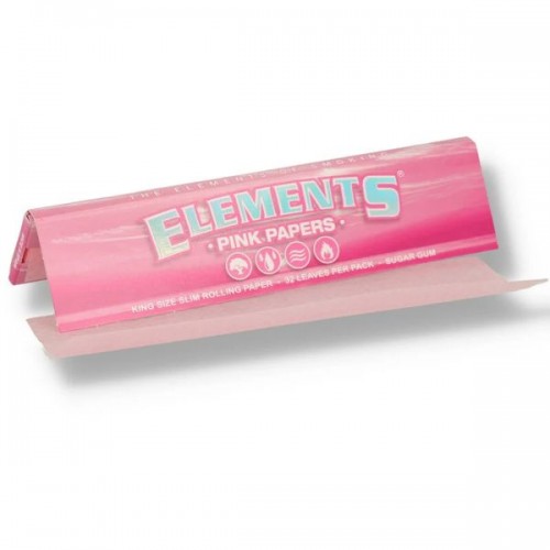 Elements King Size Slim Papers Pink Elements Papers Produits
