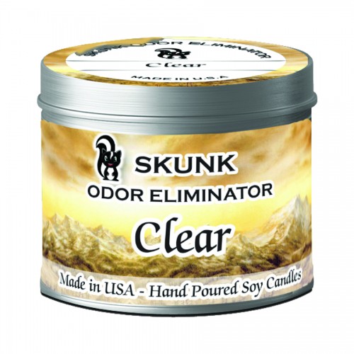 Bougie Skunk Odor Eliminator "Clear" Wicked Sense Produits