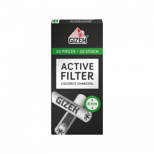 Filtres à charbon actif Gizeh 8mm (10 pièces) Gizeh Produits