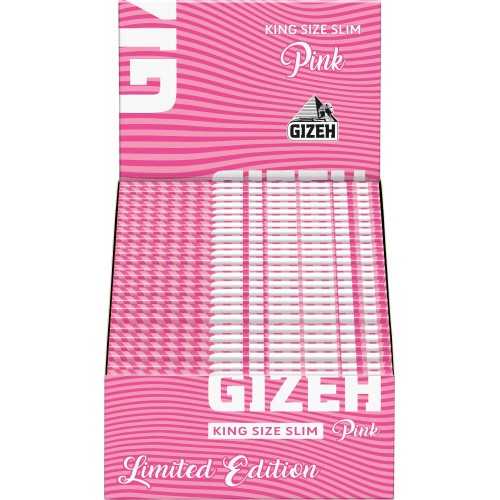 Carton de feuille à rouler GIZEH King Size Slim "Pink" Gizeh Feuille à rouler