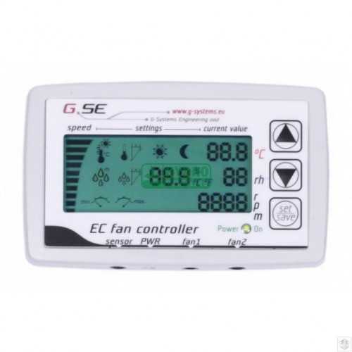 EC LCD controller GSE for 2 fans GSE  Silent extractor with EC motor