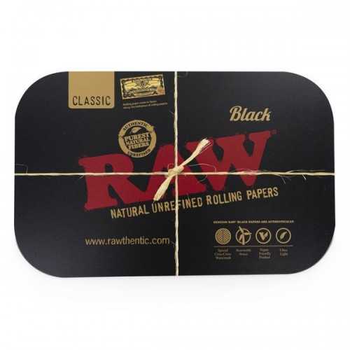 RAW BLACK MAGNETIC ROLLING TRAY COVER SMALL RAW Plateau à rouler
