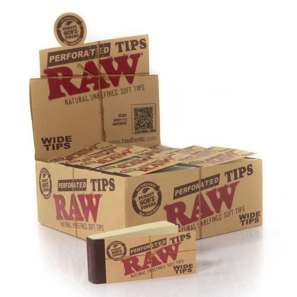Carton Raw Natural Wide tips filter (50 pieces) - Filters