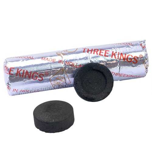 Charbon pour Shisha Three King 40 mm (10 pièces) Three Kings Produits